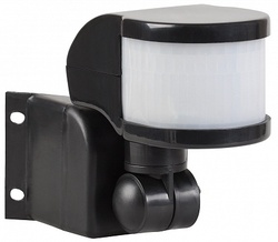 IEK Датчик движения ДД 018В черный, макс. нагрузка 1100Вт, уг 270град, дальность 12м, IP44, арт. LDD10-018B-1100-002