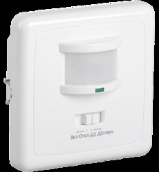 IEK Датчик движения ДД 035 белый, макс. нагрузка 500Вт, угол обзора 140град., дальность 12м, IP20 арт. LDD12-035-500-001