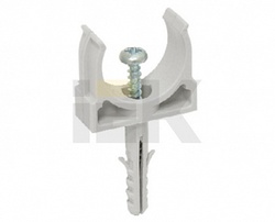 IEK Держатель с защёлкой и дюбелем CT20 арт. CTA10D-CT20-K41-100