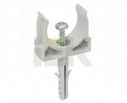 IEK Держатель с защёлкой и дюбелем CT25 арт. CTA10D-CT25-K41-100