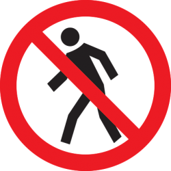 IEK Этикетка самокл. : Ф180мм Проход запрещен арт. YPC40-PRZAP-1-010