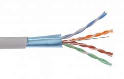 IEK ITK Каб. F/UTP 5E 4х2х24AWG LDPE каб. пит. 2x0,75, 305м чер. арт. LC3-C5E04-379