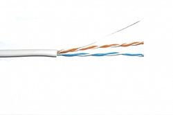 IEK ITK Кабель связи витая пара U/UTP, кат.5E 2х2х24AWG solid, PVC, 500м, серый арт. LC1-C5E02-111