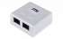 IEK ITK Настенная инф. розетка RJ45, кат.5Е UTP, 2-порта арт. CS2-1C5EU-22