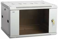 IEK ITK Шкаф LINEA W 9U 600x600 мм дверь стекло, RAL7035 арт. LWR3-09U66-GF