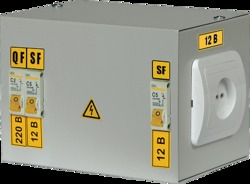 IEK Ящик с понижающим трансформатором ЯТП-0,25 220/12-2 36 УХЛ4 IP30 арт. MTT12-012-0250