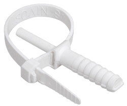 IEK Хомут дюбельный ХД 7х165 белый (50шт/упак) арт. UHH80-7-165-50-K01