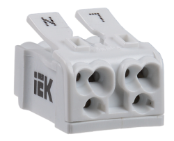 IEK Клемма пружинная соединительная КСП2-L+N арт. UKZ-B06-2P-F0-E0-10
