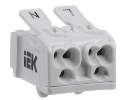 IEK Клемма пружинная соединительная КСПн2-L+N арт. UKZ-B06-2P-F1-E0-10