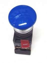 IEK Кнопка AEА-22 Грибок синий d22мм 1з+1р арт. BBG30-AEA-K07