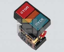 IEK Кнопка РPВВ-30N I-0 d30мм неон/240В 1з+1р арт. BBD20-PPBB-K51