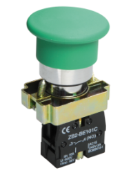 IEK Кнопка управления LAY5-BC31Грибок без подсветки зеленая 1з арт. BBG70-BC-K06