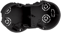 IEK Коробка КМ40007 установочная 2х местная для твердых стен 141x70x45 (с саморезами) арт. UKT20-141-070-045