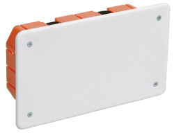 IEK Коробка КМ41026 распаячная 172х96x45мм для полых стен (с саморезами, пластиковые лапки, с крышкой ) арт. UKG11-172-096-045-P
