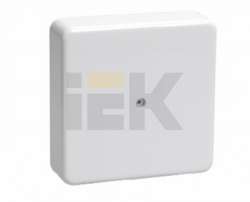 IEK Коробка КМ41219 распаячная для о/п 100х100х29 мм белая (с контактной группой) арт. UKO10-100-100-029-K01