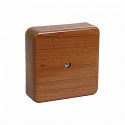 IEK Коробка КМ41222-05 распаячная для о/п 104х104х44 мм дуб (6 клемм 6 мм2) арт. UKO10-100-100-044-K24