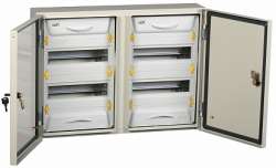 IEK Корпус металлический ЩРн-2x24з-1 74 У2 IP54 PRO арт. MKM16-N-2X24-54-ZU