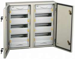 IEK Корпус металлический ЩРн-2x36з-1 74 У2 IP54 PRO арт. MKM16-N-2X36-54-ZU