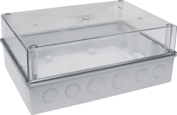 IEK Корпус пластиковый навесной КМПн 5/16 с прозр.крышкой 303х213х125 IP55 арт. MKP75-N-16-55-10