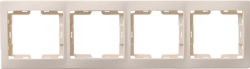 IEK Кремовая Рамка 4местн. горизонт. КВАРТА РГ-4-ККм арт. EMK40-K33-DM