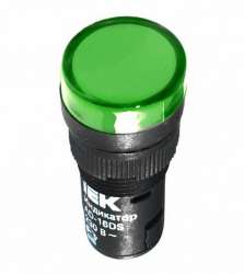 IEK Лампа AD16DS(LED)матрица d16мм зеленый 12В AC/DC арт. BLS10-ADDS-012-K06-16