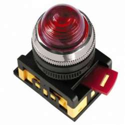 IEK Лампа AL-22 сигнальная d22мм красный неон/240В цилиндр арт. BLS20-AL-K04