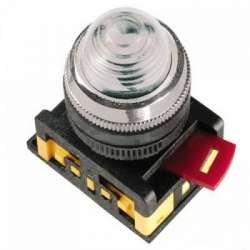 IEK Лампа AL-22 сигнальная d22мм прозрач. неон/240В цилиндр арт. BLS20-AL-K08