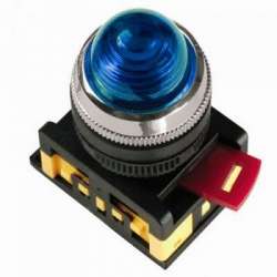 IEK Лампа AL-22 сигнальная d22мм синий неон/240В цилиндр арт. BLS20-AL-K07