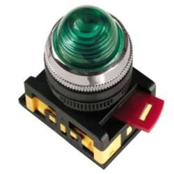 IEK Лампа AL-22 сигнальная d22мм зеленый неон/240В цилиндр арт. BLS20-AL-K06