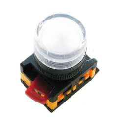 IEK Лампа AL-22TE сигнальная d22мм белый неон/240В цилиндр арт. BLS30-ALTE-K01