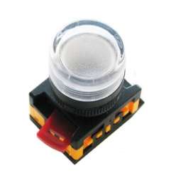 IEK Лампа AL-22TE сигнальная d22мм прозрач. неон/240В цилиндр арт. BLS30-ALTE-K08