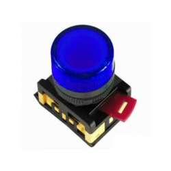 IEK Лампа AL-22TE сигнальная d22мм синий неон/240В цилиндр арт. BLS30-ALTE-K07