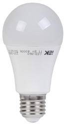 IEK Лампа светодиодная A60 шар 11 Вт 1000 Лм 230 В 4000 К E27 -eco арт. LLP-A60-11-230-40-E27