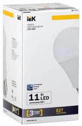 IEK Лампа светодиодная A60 шар 11 Вт 1000 Лм 230 В 4000 К E27 арт. LL-A60-11-230-40-E27
