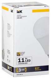 IEK Лампа светодиодная A60 шар 11 Вт 950 Лм 230 В 3000 К E27 арт. LL-A60-11-230-30-E27