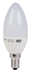 IEK Лампа светодиодная C35 свеча 3.5 Вт 250 Лм 230 В 3000 К E14 арт. LL-C35-4-230-30-E14-FR