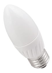 IEK Лампа светодиодная ECO C35 свеча 5Вт 230В 3000К E27 арт. LLE-C35-5-230-30-E27