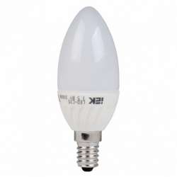IEK Лампа светодиодная ECO C35 свеча 5Вт 230В 4000К E14 арт. LLE-C35-5-230-40-E14