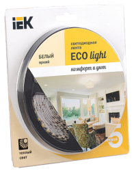 IEK Лента LED 5м блистер LSR-3528WW120-9.6-IP20-12V -eco арт. LSR1-1-120-20-1-05