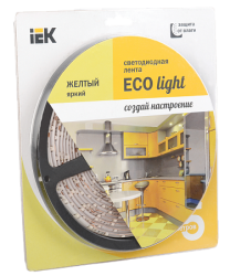 IEK Лента LED 5м блистер LSR-3528Y60-4.8-IP65-12V -eco арт. LSR1-4-060-65-1-05