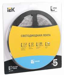 IEK Лента LED 5м блистер LSR-5050B30-7,2-IP65-12V арт. LSR2-7-030-65-1-05