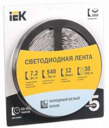 IEK Лента LED 5м блистер LSR-5050W30-7,2-IP20-12V арт. LSR2-2-030-20-1-05