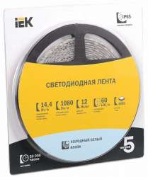IEK Лента LED 5м блистер LSR-5050W60-14,4-IP65-12V арт. LSR2-2-060-65-1-05