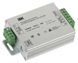 IEK Магистральный усилитель PRO RGB 3 канала 12В, 4А, 144Вт арт. LSA-RGB-144-20-12-PRO