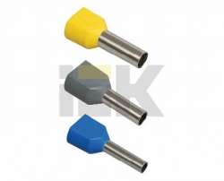 IEK Наконечник-гильза НГИ2 2,5-12 с изолированным фланцем (синий) (поштучно) арт. UTE10-D3-3-100 (Розн.)