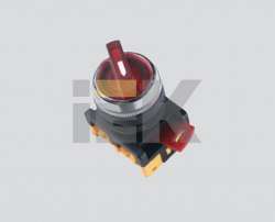 IEK Переключатель АNСLR-22-3 на 3 фикс.полож.красный неон/240В I-O 1з+1р арт. BSW10-ANCLR-3-K04