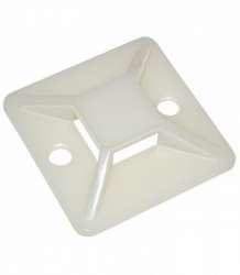 IEK Площадка самоклеящаяся 20х20 белая под хомуты (20шт) арт. UHP30-20-020