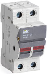 IEK Предохранитель-разъединитель с индикацией ПР32 2P 10х38 32А арт. CFH02-32S