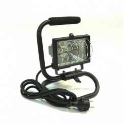 IEK Прожектор ИО150П(переноска) галоген.черный IP54 арт. LPI03-1-0150-K02