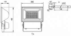IEK Прожектор СДО 04-200 светодиодный серый SMD IP65 арт. LPDO401-200-K03